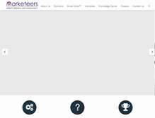 Tablet Screenshot of marketeersresearch.com